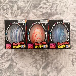 NeeDoh Dippin' Dazzler Egg Bundle-Set of 3 Color Changing Squishy Toy Eggs